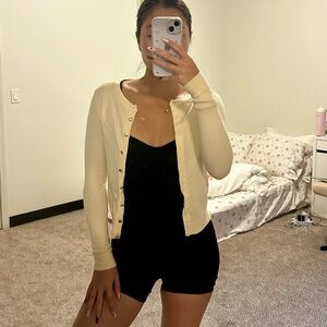 Banana Republic Butter Yellow Cardigan